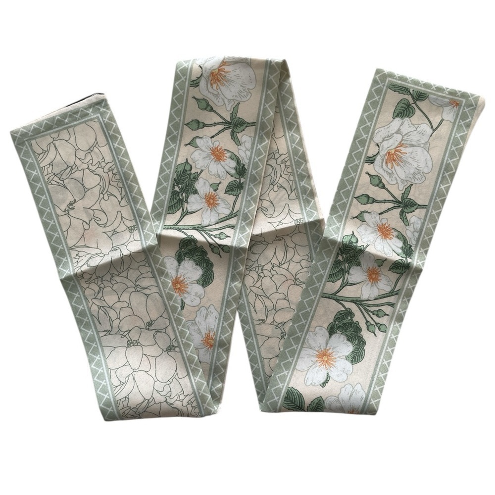 Floral Patterned Bag Scarf - Picture 2 of 4